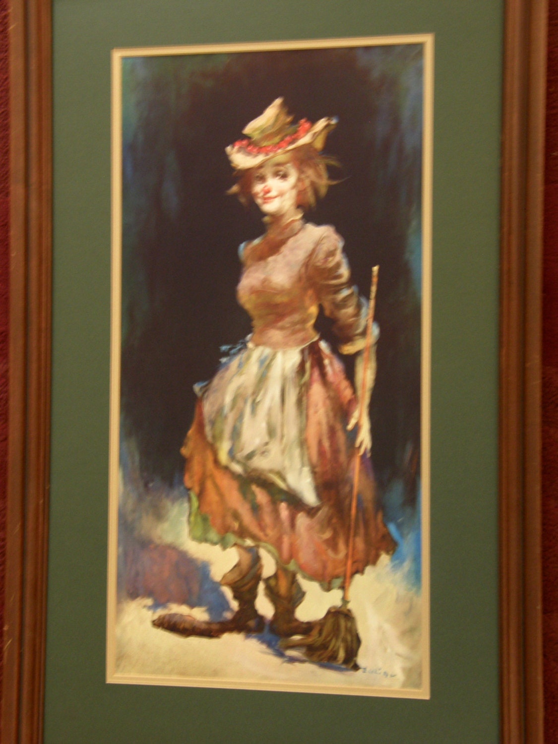 After Famous Painting by Listed Artist Julian Ritter Vintage “jane ...