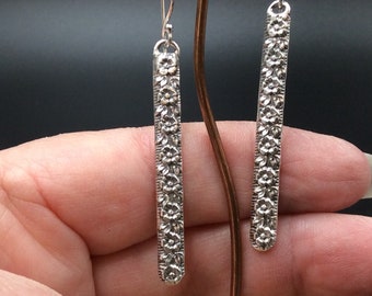 Long Dangle Earrings in Sterling