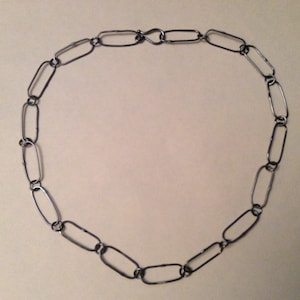 Paperclip Link Necklace in Sterling Silver