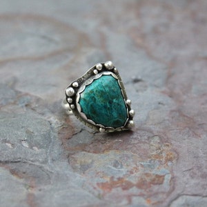 Chrysocolla Stone Set in Sterling Silver