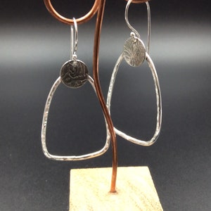 Sterling Silver Wire Teardrop Earrings image 3