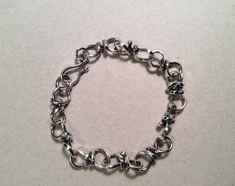 Heavy Silver Chain Link Bracelet