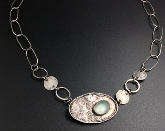 Sea Glass Sterling Necklace