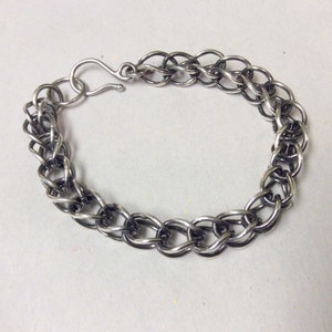 Heavy Sterling Silver Chain Link Bracelet