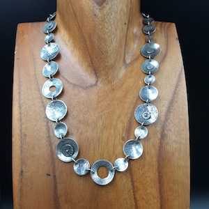 Sterling Silver Disc Necklace