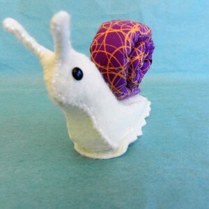 Felt Garden Woodland Snail Softie Plushie image 2