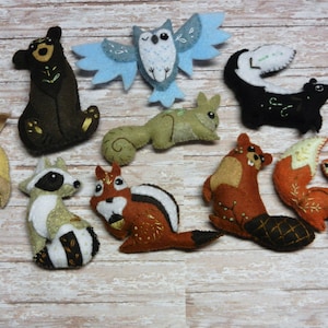 Felt Woodland Critters Ultimate Set Mobile Plushies by LittleDear
