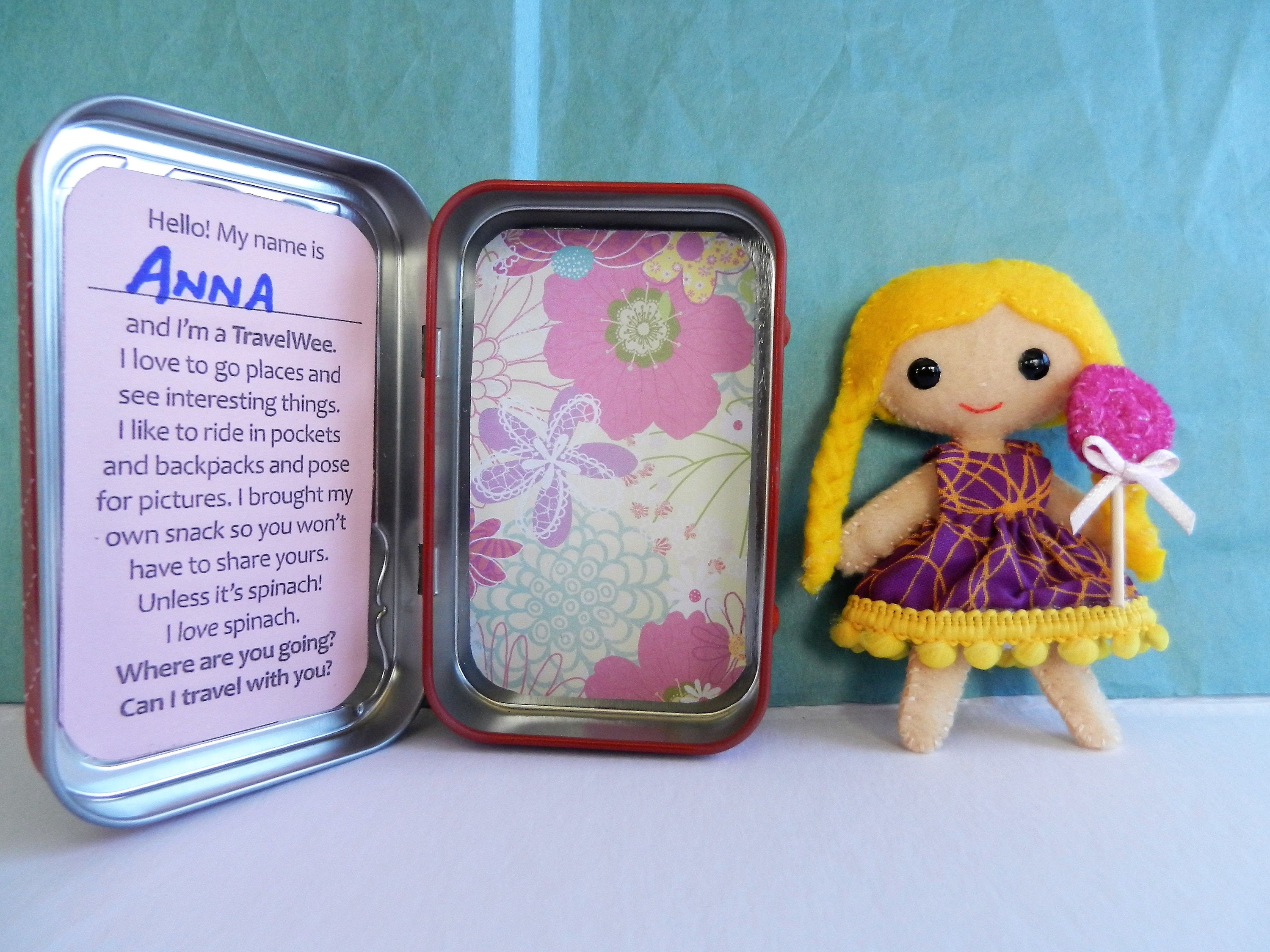 Altoid Tin Mini Felt Doll Travel Toy Pocket Pal Etsy Australia
