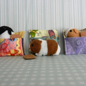 Felt Guinea Pig in a Pocket Pet Travel Pet