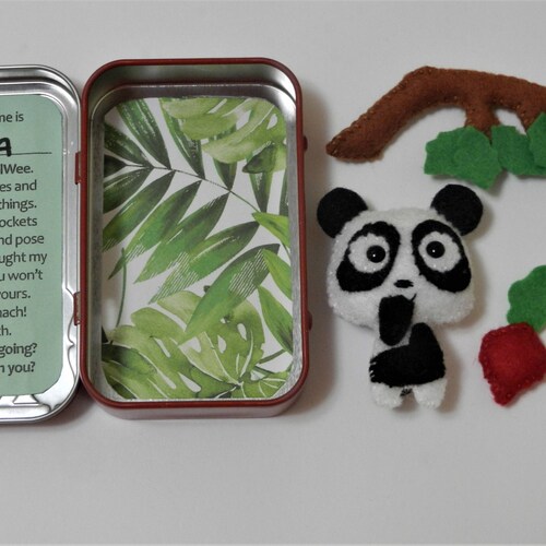 Felt Altoid Tin Mini Fox Travel Wee Pocket Pal by Gingermelon Etsy