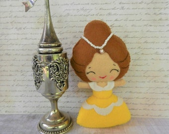 Felt Belle Beauty and Beast Doll by Noialand