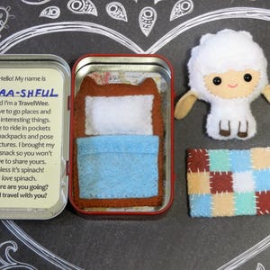 Felt Lamb Sheep Travel Wee Pocket Pal by Noialand