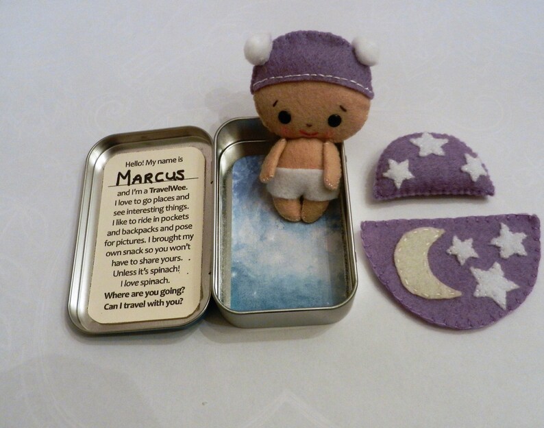 Felt Altoid Tin Space Baby Travel Wee Pocket Pal by Fairyshore Etsy