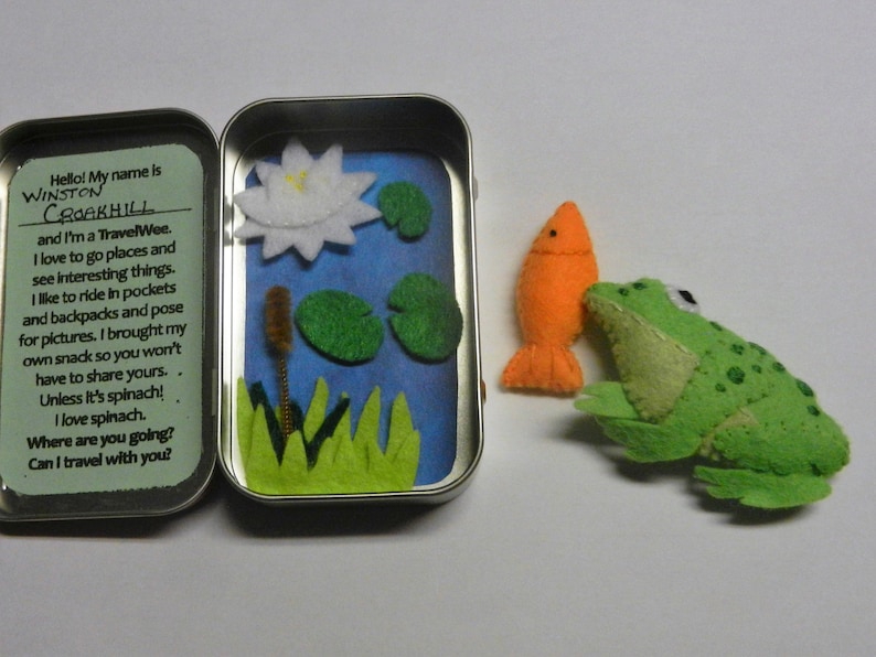Felt Altoid Tin Frog & Pond Travel Wee Travel Toy Etsy