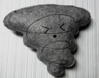 Felt Large Tornado Plushie  Stuffie by LittleDear