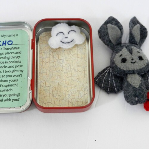 Felt Altoid Tin Travel Wee Pocket Pal Doll Etsy