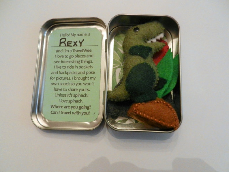 Altoid Tin Travel Wee Dinosaur Pocket Pal Etsy