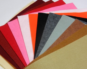 Acrylic Felt Crafting Sheets 9 x 12 inches