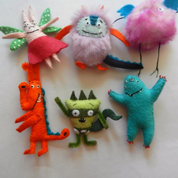 Felt Monsters Plushies