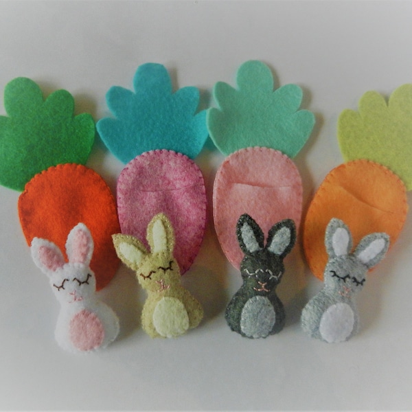 Felt Easter Bunny Softie Plushie Party Favor by Molly and Momma