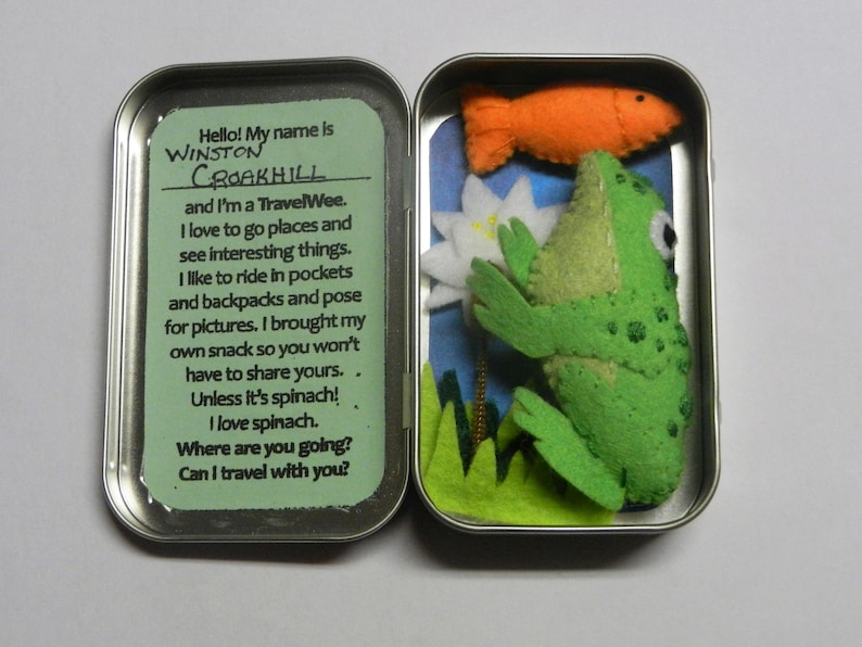 Felt Altoid Tin Frog & Pond Travel Wee Travel Toy Etsy