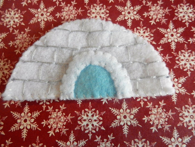 Felt Altoid Tin Travel Wee Eskimo Seal Pocket Toy by Fairy Shore image 8