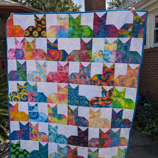 Cat Quilt Etsy