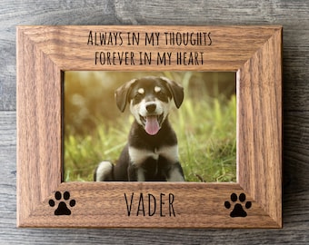 Personalized Pet Loss Frame - Pet Memorial Frame / Cat Loss Frame / Dog Loss Frame / Pet Loss Gift / Pet Mourning / Pet Grief Frame