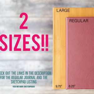 Large Personalized Journal - Custom Journal / Engraved Journal / Monogrammed Journal / Minimalist Journal for Men and Women / 7&quot; x 9.75&quot;