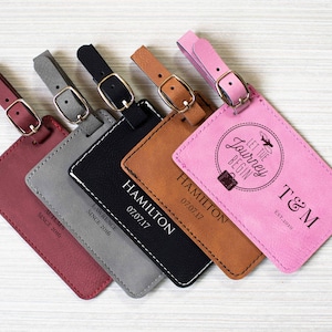 Personalized Luggage Tag Set - Custom Luggage Tag Set / Mr. & Mrs. Luggage Tags / Wedding Gifts / Travel Gifts / Couple&#39;s Gifts