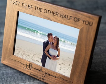 Personalized Picture Frame - Custom Engraved Wood Picture Frame / Family Picture Frame / House Warming Gift / Walnut Picture Frame