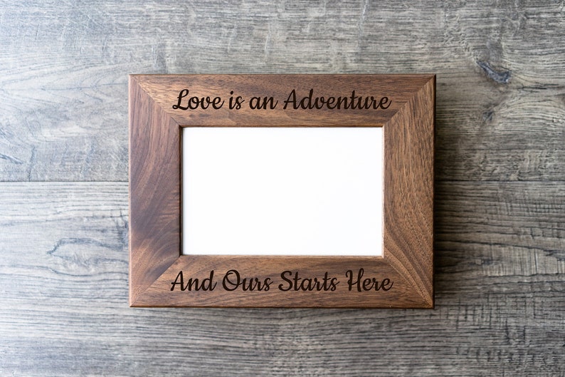 Personalized Picture Frame Custom Engraved Wood Picture Etsy