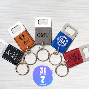 Keychain Bottle Opener - Groomsman Gift / Custom Keychain / Engraved Bottle Opener / Bachelor Party Favor / Wedding Favor / Father Boyfriend