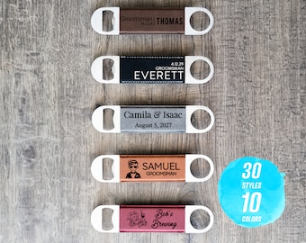 Personalized Bottle Opener - Custom Bottle Opener / Groomsmen Gift / Engraved Bottle Opener / Wedding Gift / Groomsmen Bottle Opener