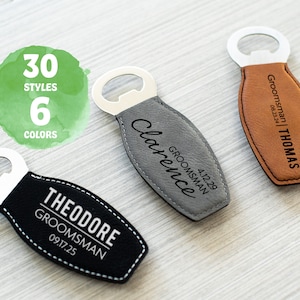 Fridge Magnetic Bottle Opener - Personalized Magnet Beer Bottle Opener, Custom Large Engraved Opener, Groomsmen Bottle Opener, Wedding