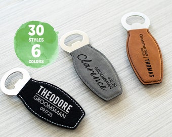 Fridge Magnetic Bottle Opener - Personalized Magnet Beer Bottle Opener, Custom Large Engraved Opener, Groomsmen Bottle Opener, Wedding