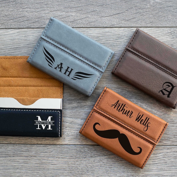 Personalized Business Card Holder - Monogrammed Business Card Holder / Customized Business Card Holder / Custom Office Supplies