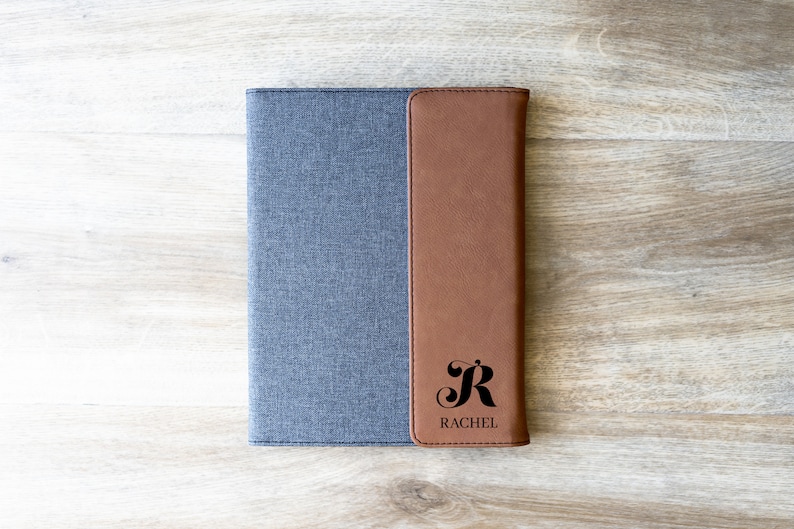 Personalized Journal Custom Padfolio / Refillable Journal / Professional Journal / Minimalist Portfolio for Men and Women image 4