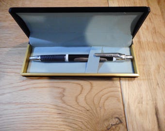 Black gift box for fountain pen, roller ball pen and knives or other small items