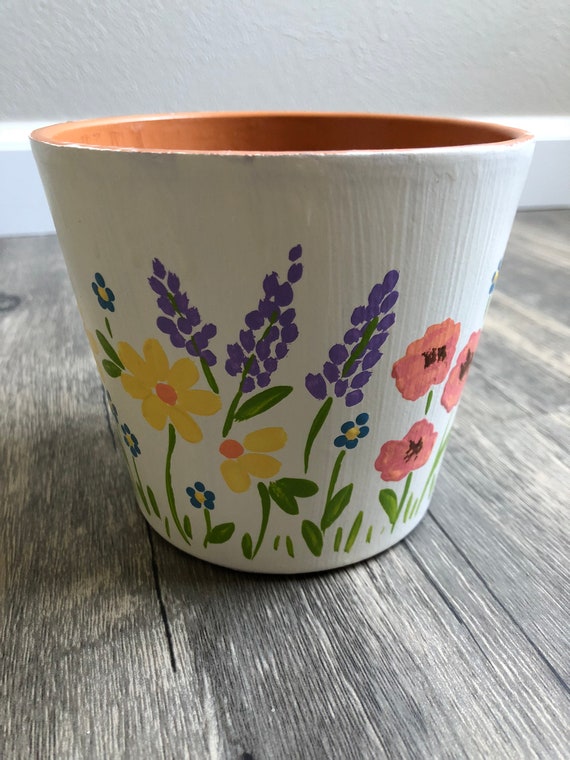 Flower 2024 pot painting