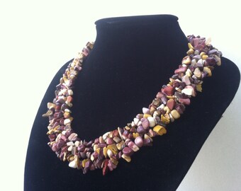 Mookaite choker necklace