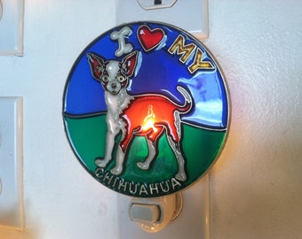 Chihuahua Night Light with  4 watt  on/off switch