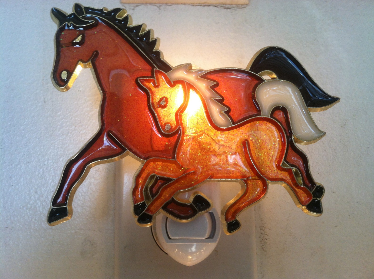 Horse night Light with 4 watt on/off switch Etsy