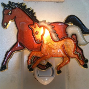 Horse night Light with  4 watt  on/off switch