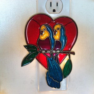 Love birds Night Light with  4 watt  on/off switch
