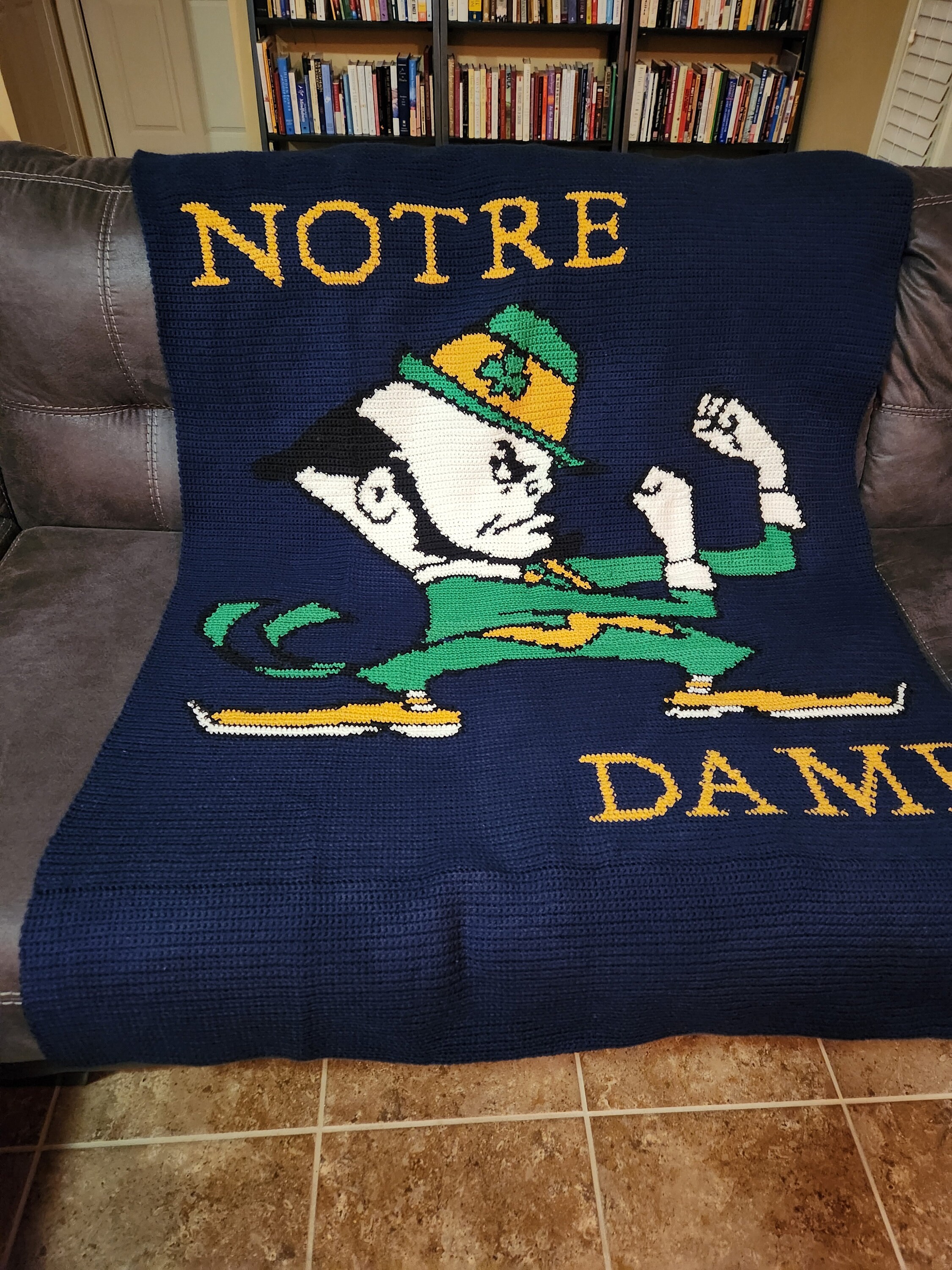 Notre Dame Blanket Etsy