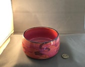 Pet Bowl, Pink, Holds 14Oz – Made by blind ceramic artist