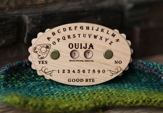 Knitting and Crochet Row Counter. Ouija Board With Planchette Made