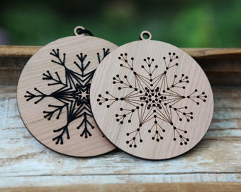 Embroidery Snowflake DIY Ornament, Hand embroider this winter snow flake ornament with your favorite floss colors.