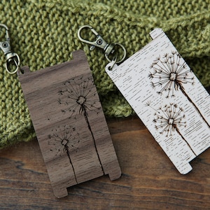 Dandelion Wood Yarn Gauge Tool: WPI Ruler for Spinners